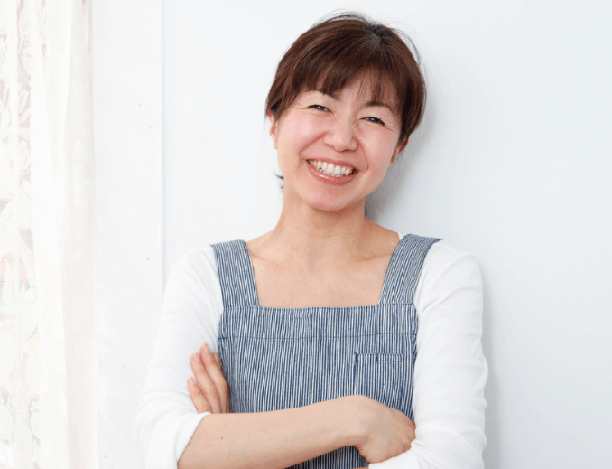喜ぶ主婦