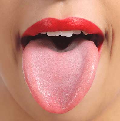 健康状態がよい舌の色はピンク