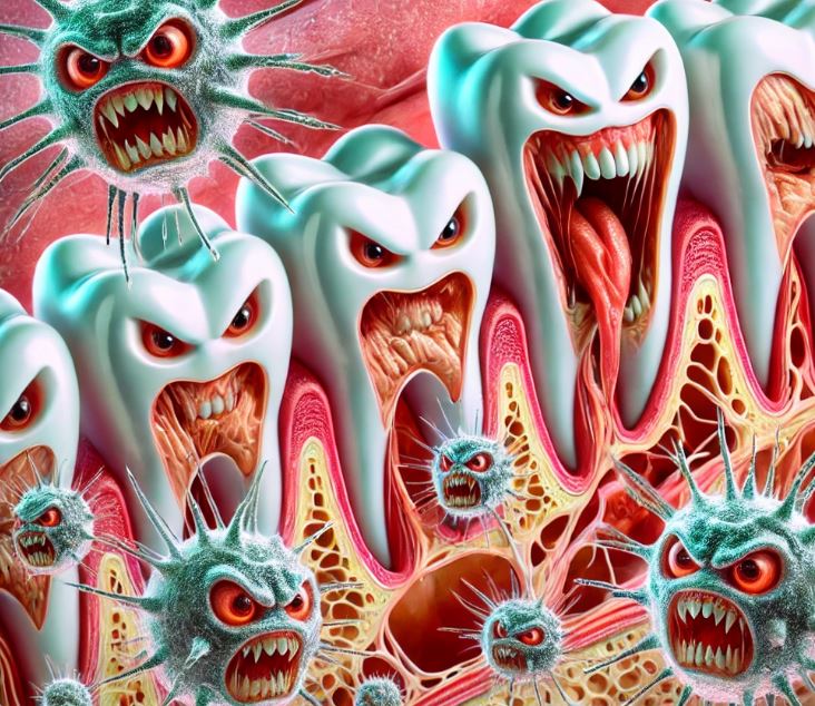 歯周病菌のイメージ