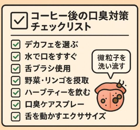 コーヒー後の口臭チェックリスト