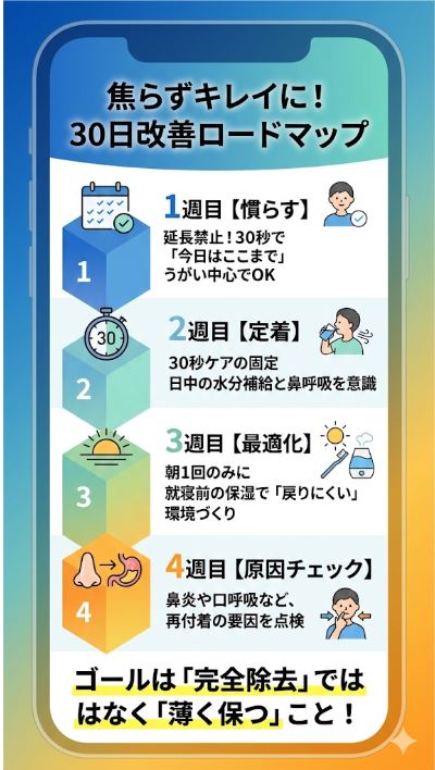 舌奥の舌苔を薄くするための30日改善ロードマップ